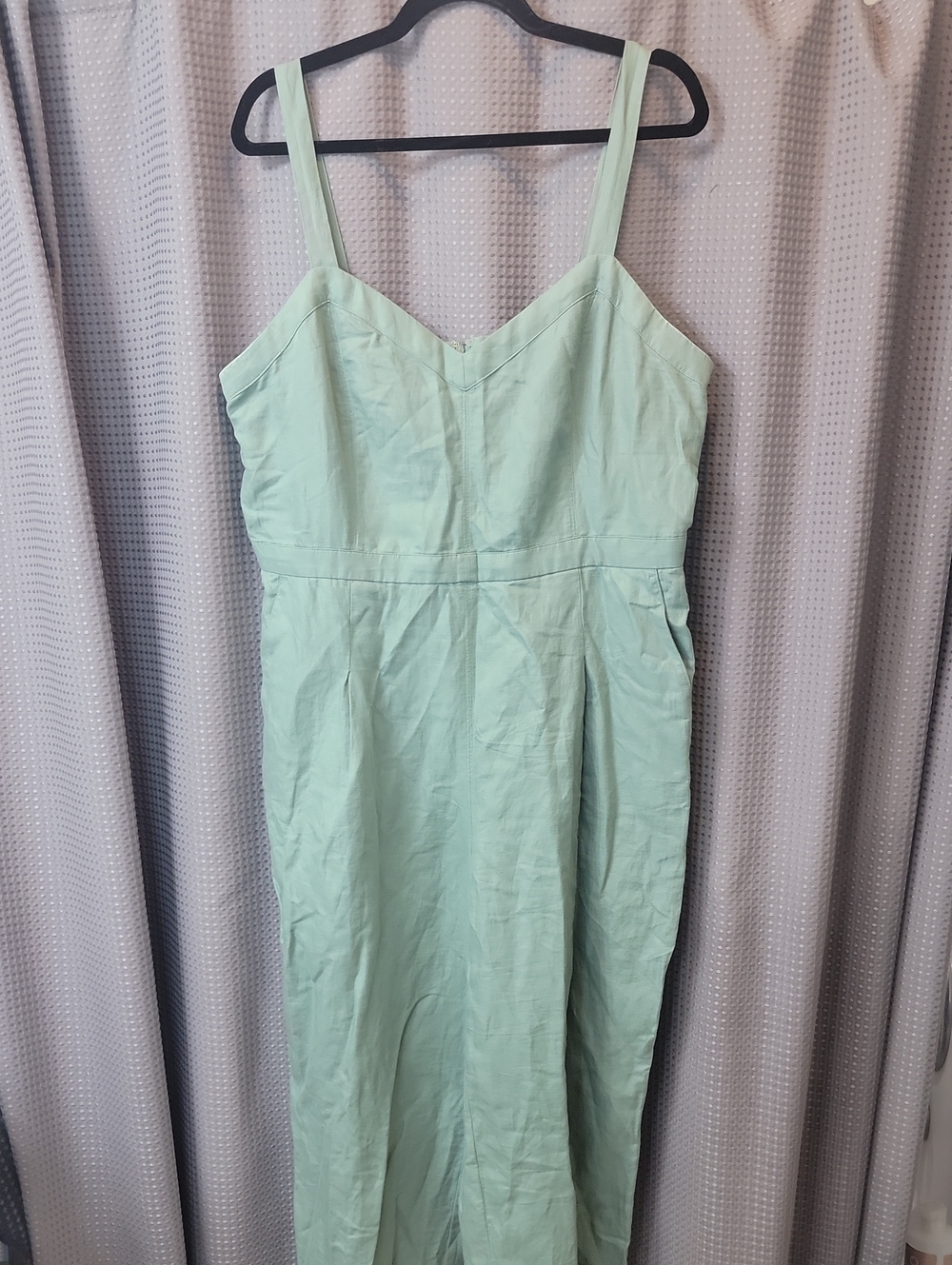 Ann Taylor LOFT Mint Green Overall Romper Size 14